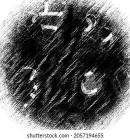 Grunge texture is black and white. Abstract monochrome background. Dirty scratch spot