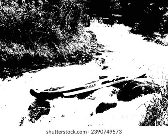 textura gruesa. fondo de textura de grunge abstracto en blanco y negro. diseño vectorial de textura de salpicadura de trazo de grano bruto, patrón de medio tono