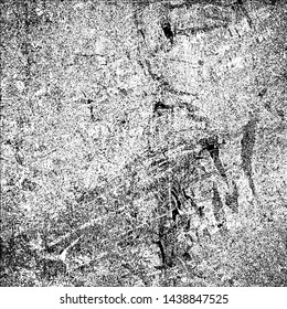 Grunge texture is black and white. Background dirt, dust. The abstract surface is monochrome. Pattern of chips, cracks, scuffs. Urban style
