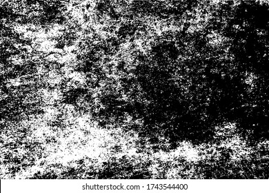 Grunge texture is black and white. Background dirt, dust. The abstract surface is monochrome. Pattern of chips, cracks, scuffs. Urban style