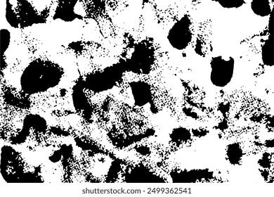 
Grunge texture black and white for background. Texture of chips, cracks, scratches, scuffs, dust, dirt. Dark monochrome surface. Old vintage vector pattern.
