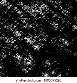 The grunge texture is black and white. Brush strokes