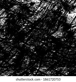 The grunge texture is black and white. Brush strokes