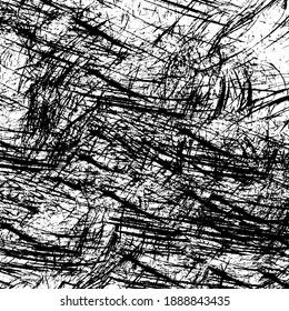 Die Grunge-Textur ist schwarz-weiß. Pinselstriche