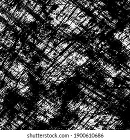 The grunge texture is black and white. Brush strokes
