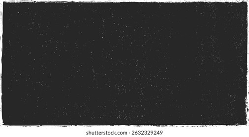 Grunge texture black white distressed abstract background overlay rough vintage dirty aged weathered. Scratched worn pattern surface with horizontal frame border. Dark grungy urban concrete wall effect