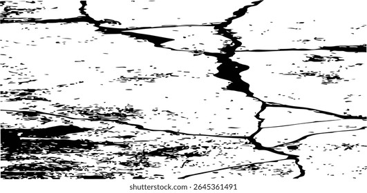 Textura grunge en blanco y negro, fondo afligido ligero. Fondo de angustia de impresión de tinta. Textura Grunge. Vector.