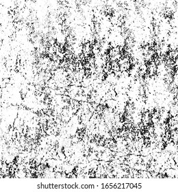 Grunge texture is black and white. Old worn background template