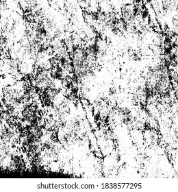 Grunge texture is black and white. Old worn background template