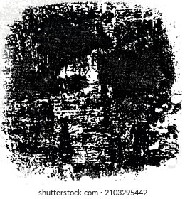 Grunge texture is black and white. Scratched surface background