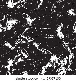 Grunge texture is black and white. Seamless pattern of cracks. Gloomy old background. Pattern to print. Worn, dirty surface