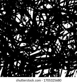 The grunge texture is black and white seamless. Abstract monochrome repeating background