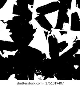 La textura gruesa es en blanco y negro. Fondo abstracto sin inconvenientes. Patrón repetitivo monocromo