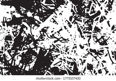 Grunge texture black and white seamless