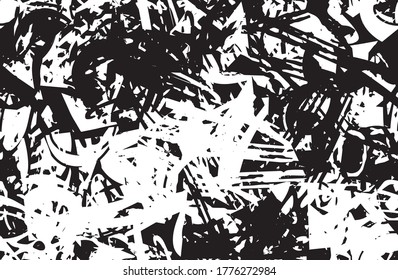 Grunge texture black and white seamless