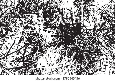 Grunge texture black and white seamless