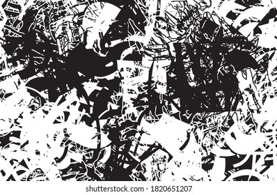 Grunge texture black and white seamless
