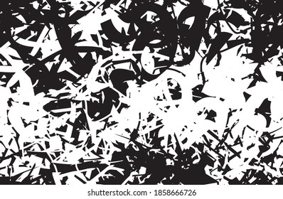 Grunge texture black and white seamless