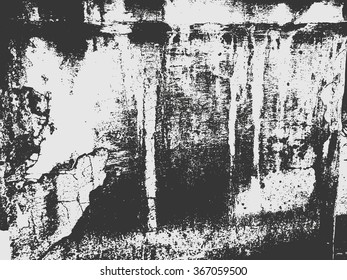 Grunge texture in black and white. Textured background.Vector template. Distress vector texture.