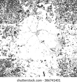 Grunge texture in black and white. Textured background.Vector template. Distress vector texture.Texture over any Object to Create Distressed Effect .