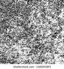 Grunge texture is black and white. Vector abstract background. Pattern of cracks, chips, scuffs, dust. Old vintage surface
