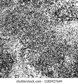 Grunge texture is black and white. Vector abstract background. Pattern of cracks, chips, scuffs, dust. Old vintage surface