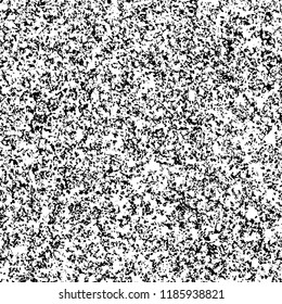 Grunge texture is black and white. Vector abstract background. Pattern of cracks, chips, scuffs, dust. Old vintage surface