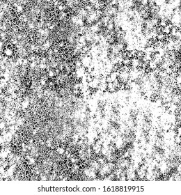 Grunge texture black and white. Vector background of scratches, chips, scuffs