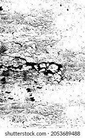 Die Grunge-Textur ist schwarz-weiß. Vektor-einfarbiger Hintergrund