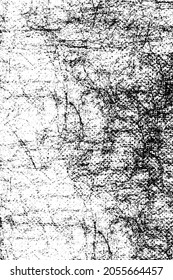 La textura gruesa es en blanco y negro. Fondo monocromático del vector