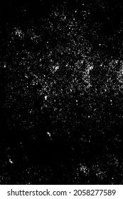 The grunge texture is black and white. Vector monochrome background