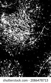 La textura gruesa es en blanco y negro. Fondo monocromático del vector