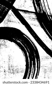 La textura gruesa es blanca y negra. Fondo vertical monocromo vectorial. Patrón abstracto de arañazos, esposas, grietas