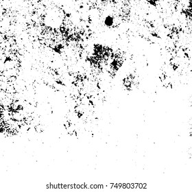 Grunge texture black and white. Vector monochrome texture. Vintage pattern from stains and cracks