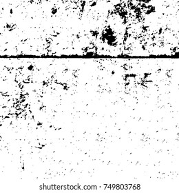 Grunge texture black and white. Vector monochrome texture. Vintage pattern from stains and cracks