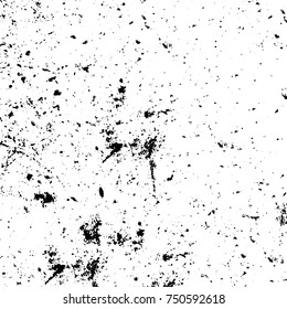 Grunge texture black and white. Vector monochrome texture. Vintage pattern from stains and cracks