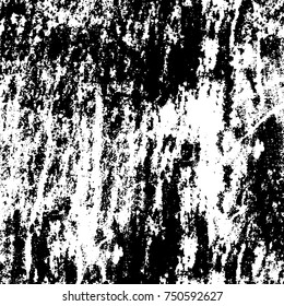 Grunge texture black and white. Vector monochrome texture. Vintage pattern from stains and cracks