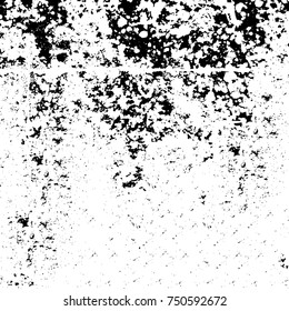 Grunge texture black and white. Vector monochrome texture. Vintage pattern from stains and cracks