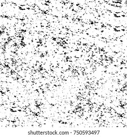 Grunge texture black and white. Vector monochrome texture. Vintage pattern from stains and cracks