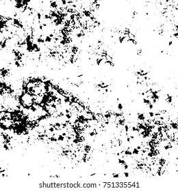 Grunge texture black and white. Vector monochrome texture. Vintage pattern from stains and cracks