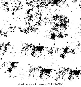 Grunge texture black and white. Vector monochrome texture. Vintage pattern from stains and cracks