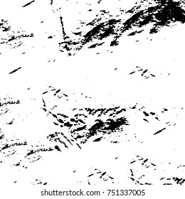 Grunge texture black and white. Vector monochrome texture. Vintage pattern from stains and cracks