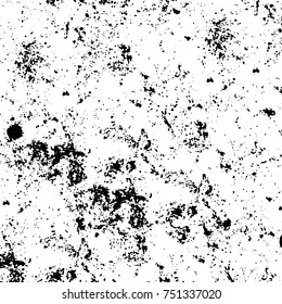 Grunge texture black and white. Vector monochrome texture. Vintage pattern from stains and cracks
