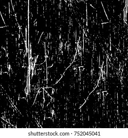 Grunge texture black and white. Vector monochrome texture. Vintage pattern from stains and cracks