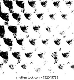 Grunge texture black and white. Vector monochrome texture. Vintage pattern from stains and cracks