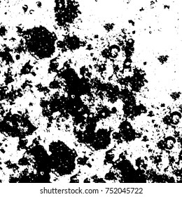 Grunge texture black and white. Vector monochrome texture. Vintage pattern from stains and cracks