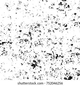 Grunge texture black and white. Vector monochrome texture. Vintage pattern from stains and cracks
