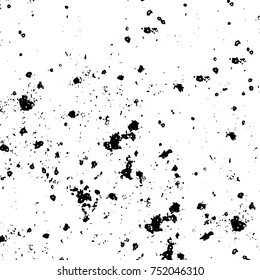 Grunge texture black and white. Vector monochrome texture. Vintage pattern from stains and cracks