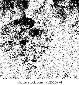 Grunge texture black and white. Vector monochrome texture. Vintage pattern from stains and cracks