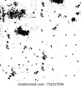Grunge texture black and white. Vector monochrome texture. Vintage pattern from stains and cracks